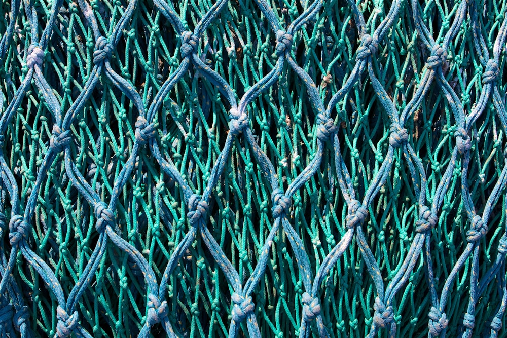 blau-grünes Netz