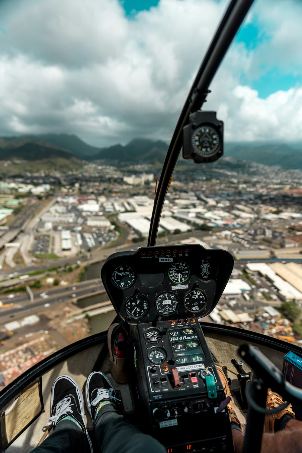 Persona que viaja en vehículo aéreo