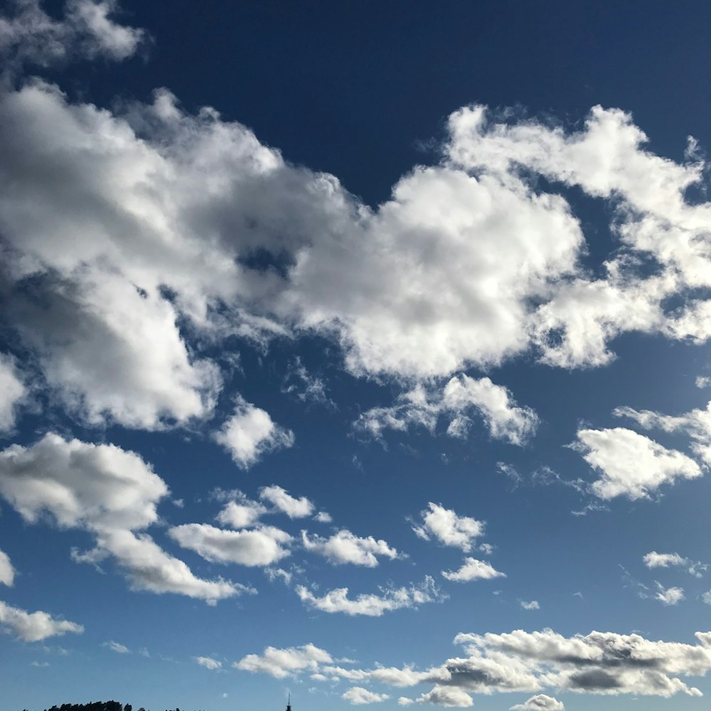 nuages blancs et ciel bleu pendant la journée
