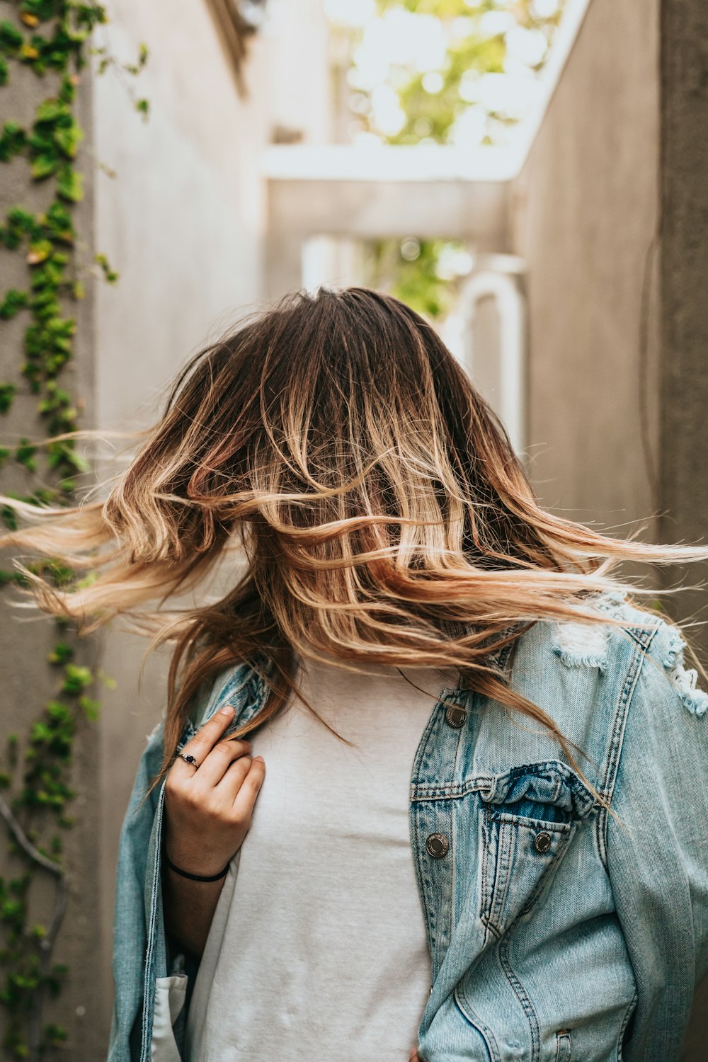 woman standing near wall