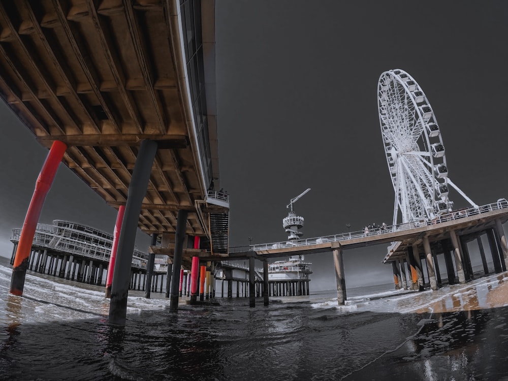 white Ferris wheel