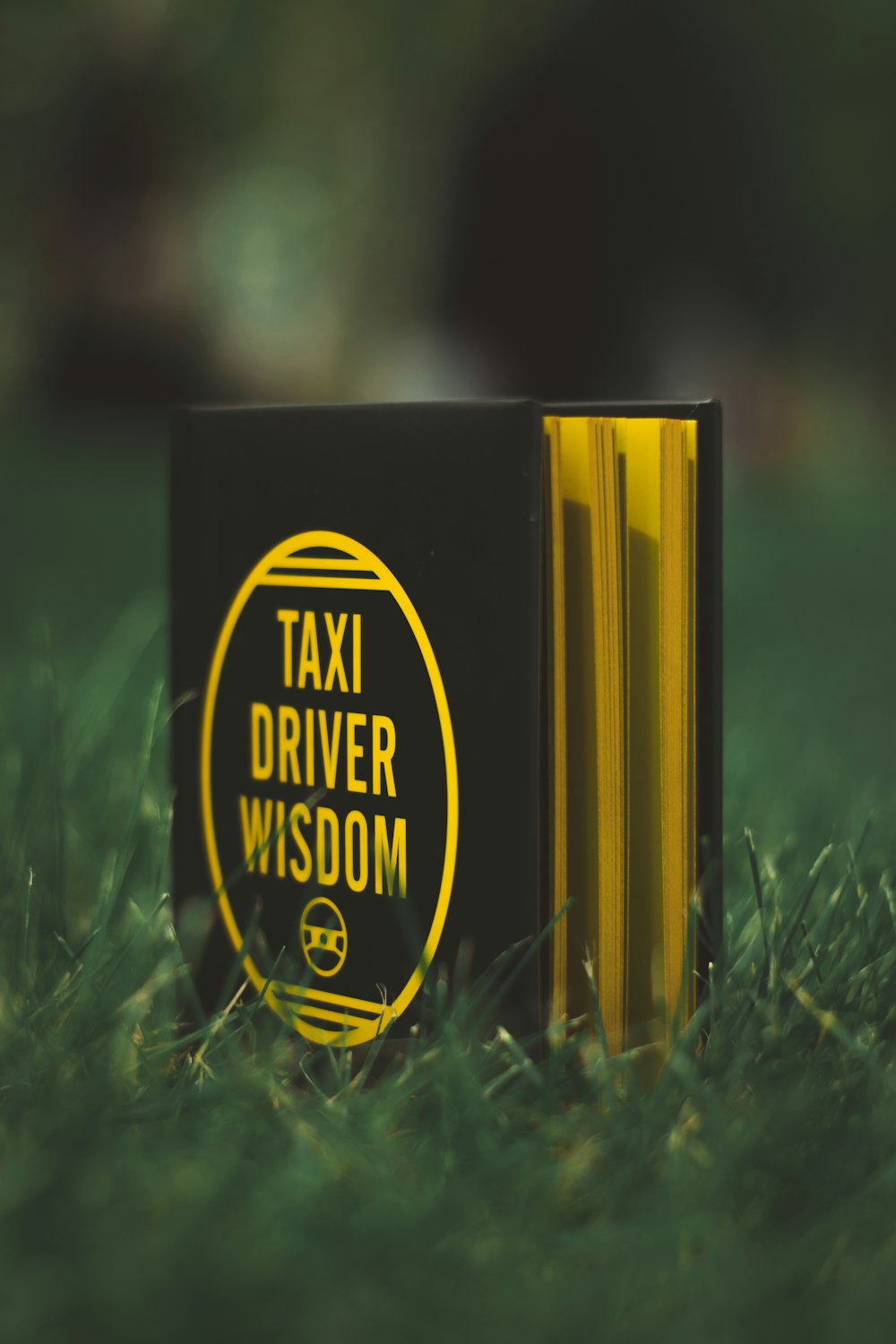 black and gold Taxi Driver Wisdom signage