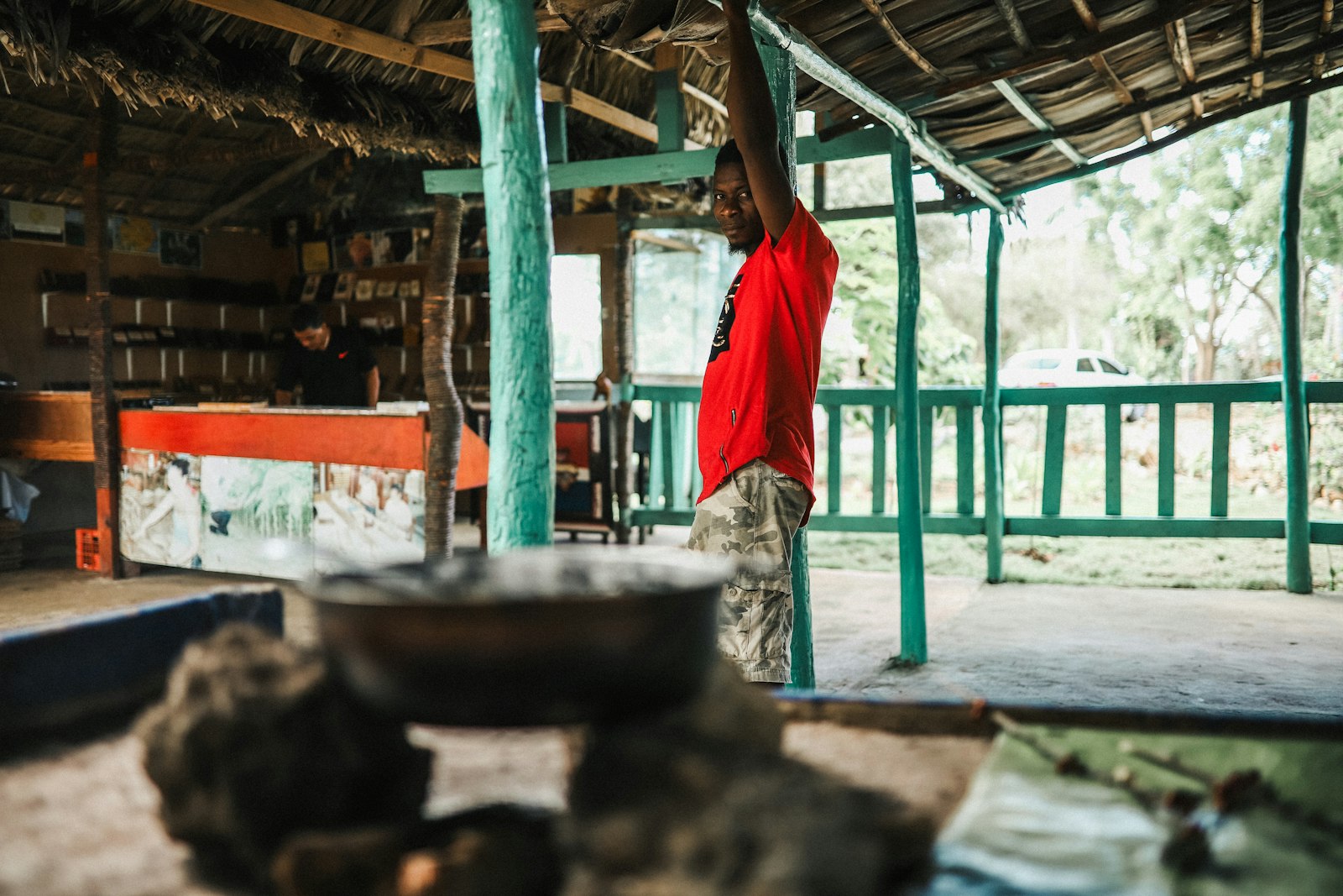 Canon EOS 6D Mark II + Sigma 35mm F1.4 DG HSM Art sample photo. Man standing near post photography