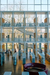 curtain wall building interior