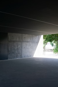 no space in grey concrete building