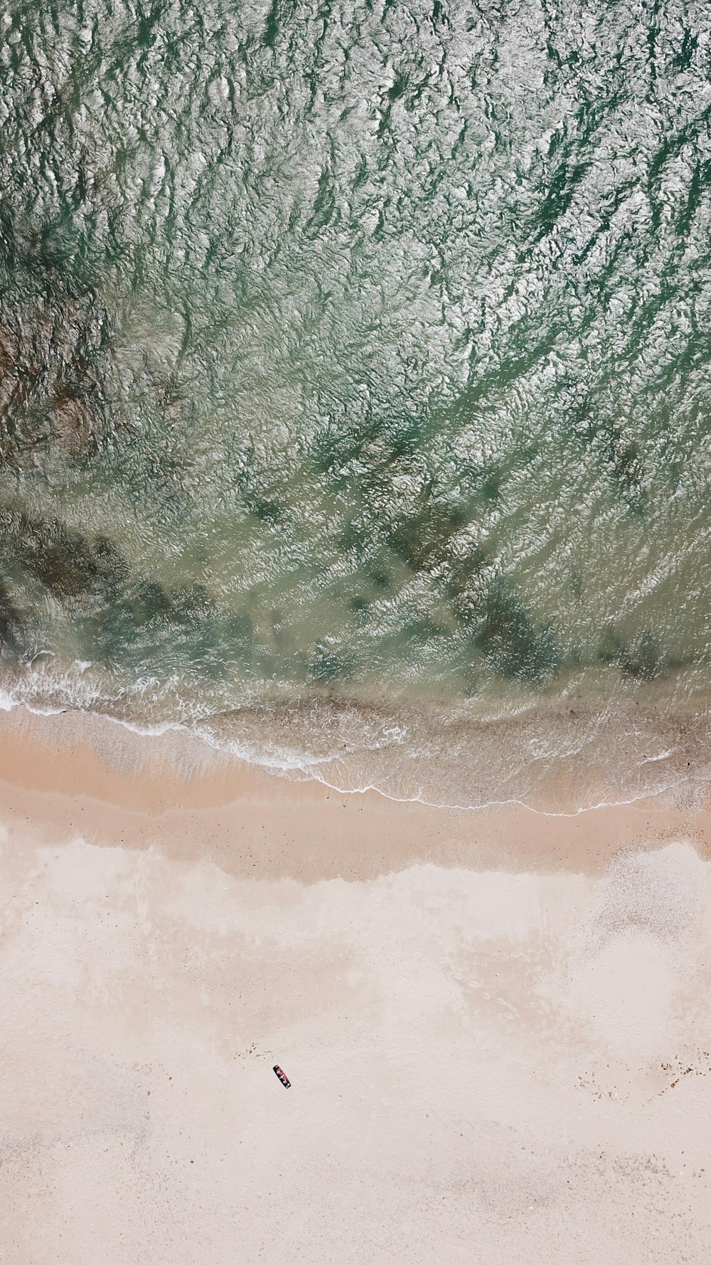 aerial photo of seashore