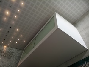 Interior space showcasing drywall installation and modern design.