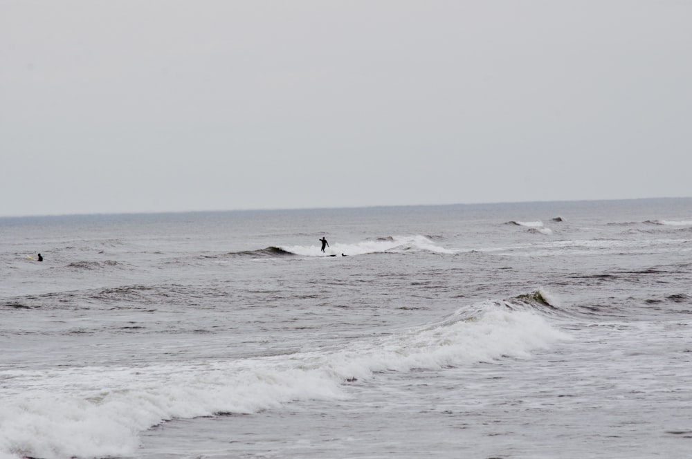 person surfing during daytime