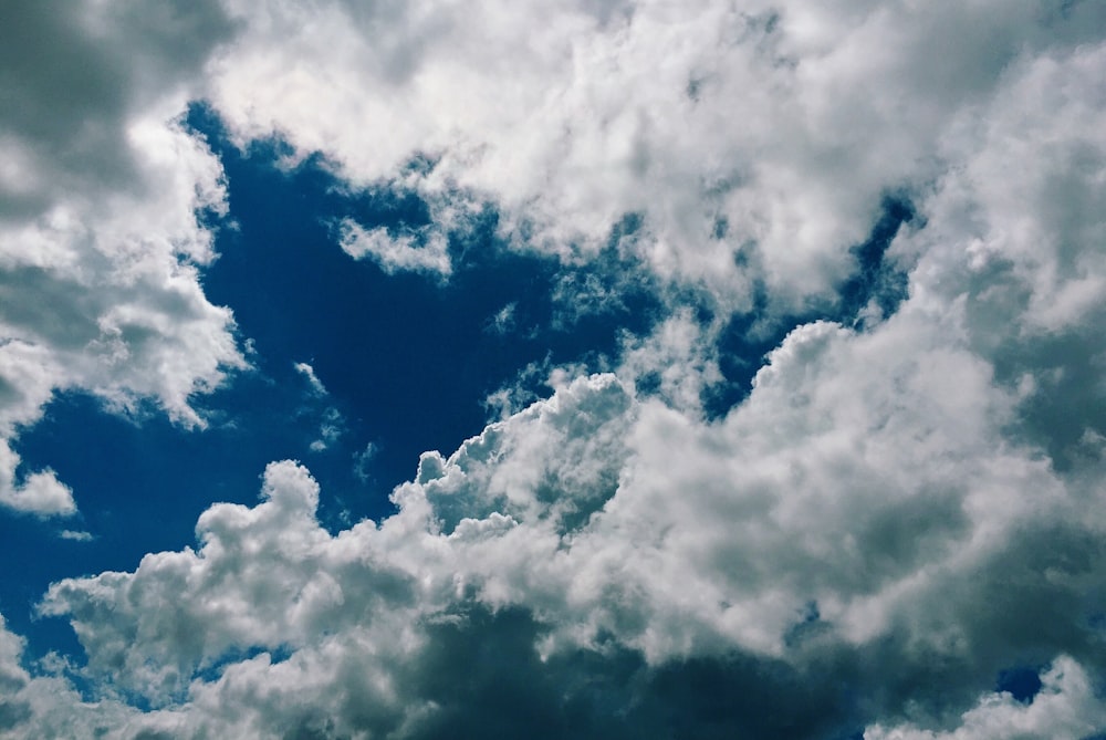 man's eye view of clouds