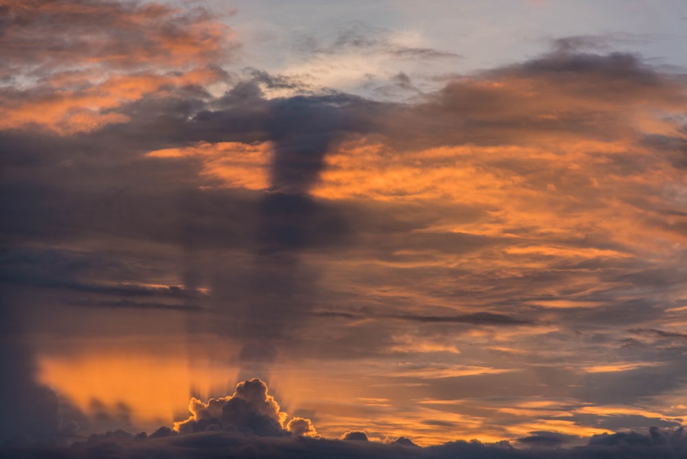 bright cloudy sky