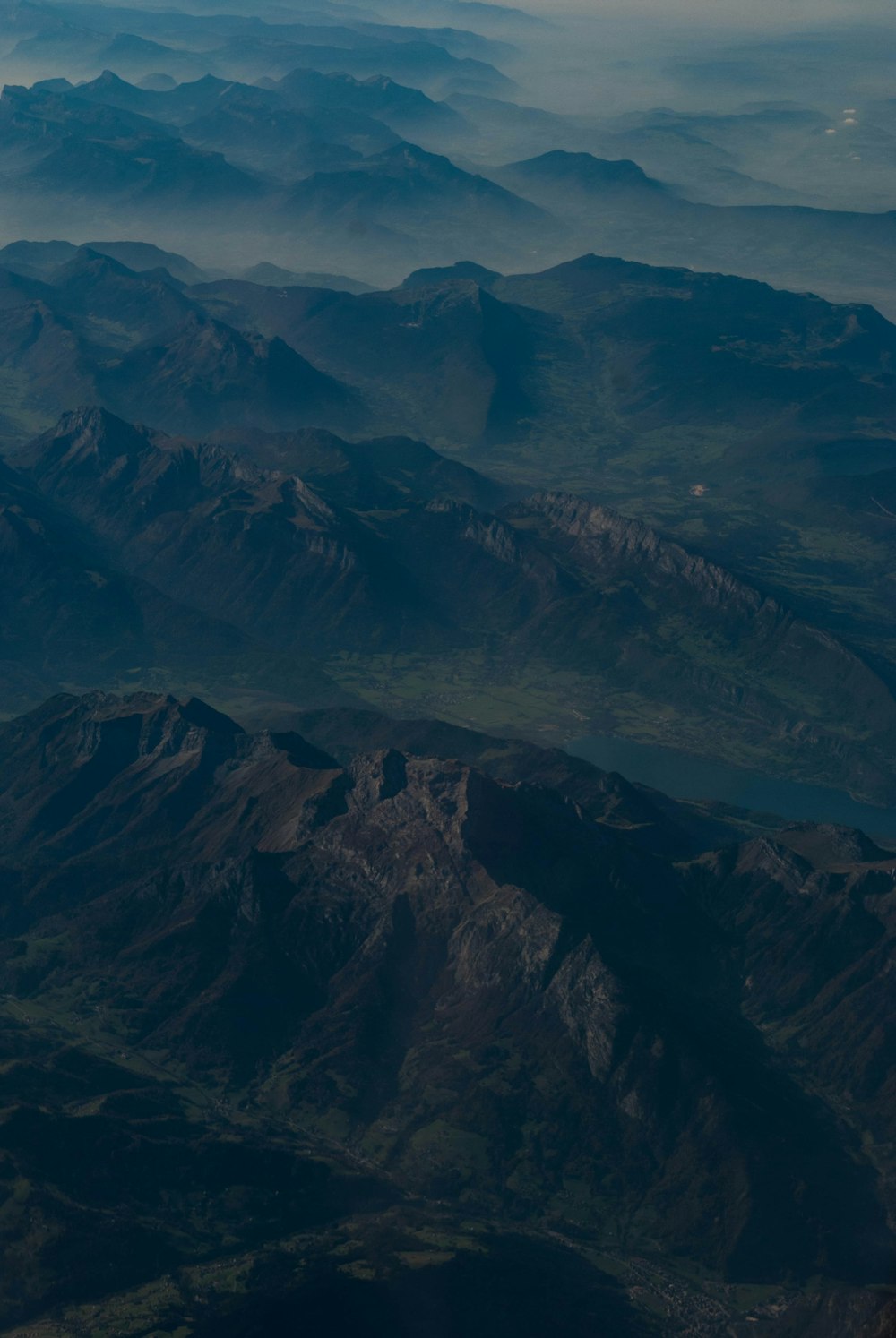 landscape photograph of mountain ranges