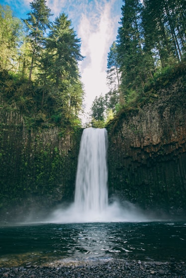 photo of serene waterfall symbolizing mental health