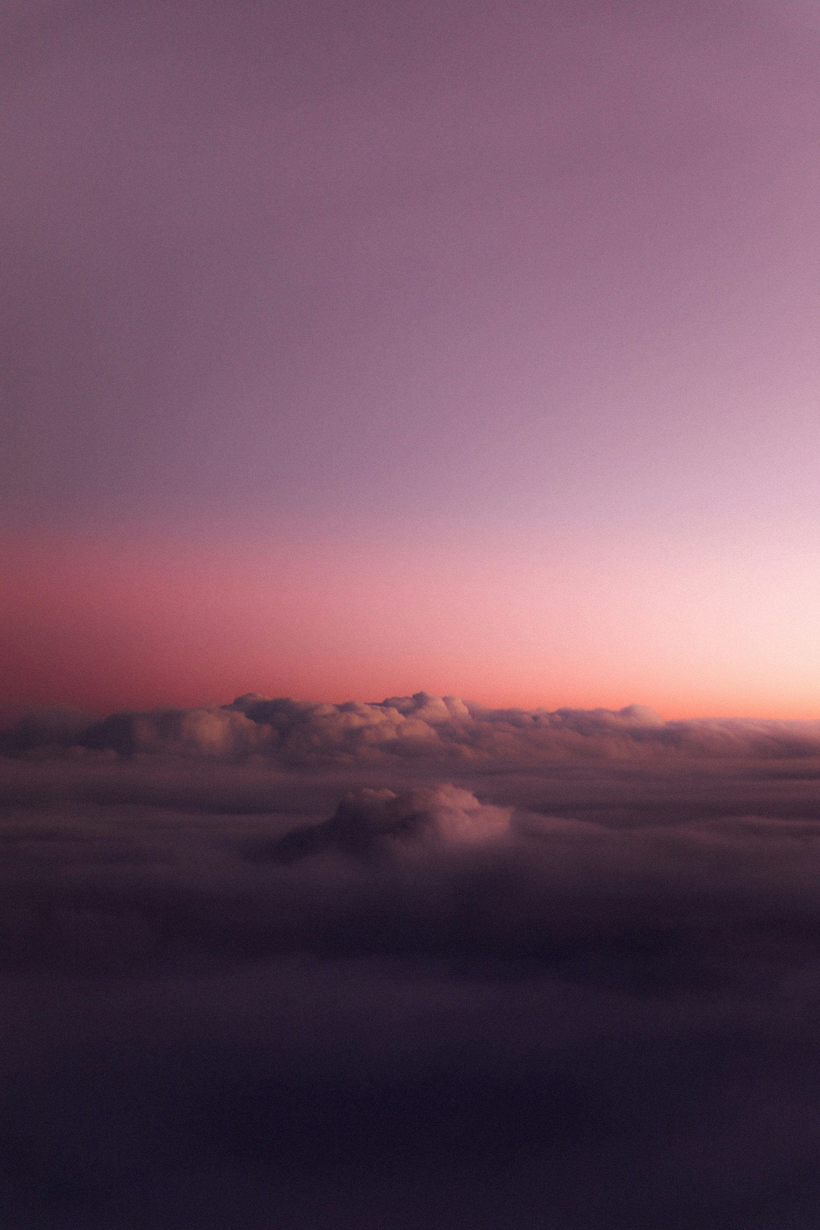 Soft pink clouds — calm state of mind