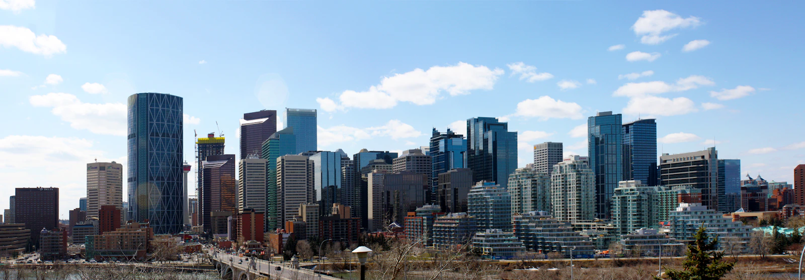 Downtown Calgary skyline and business district