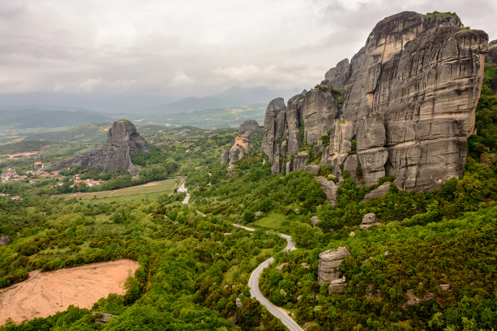 A monastery perched on the clifftops of Meteora