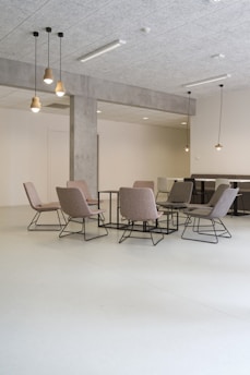 brown fabric padded sofa set inside room