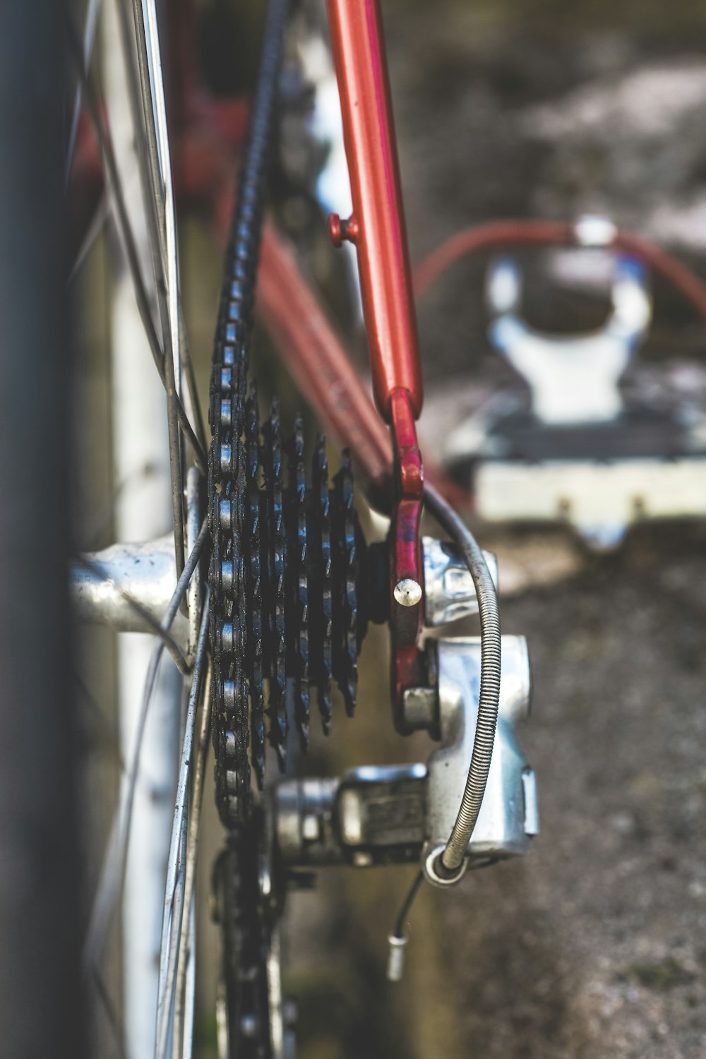 piñón de bicicleta negro