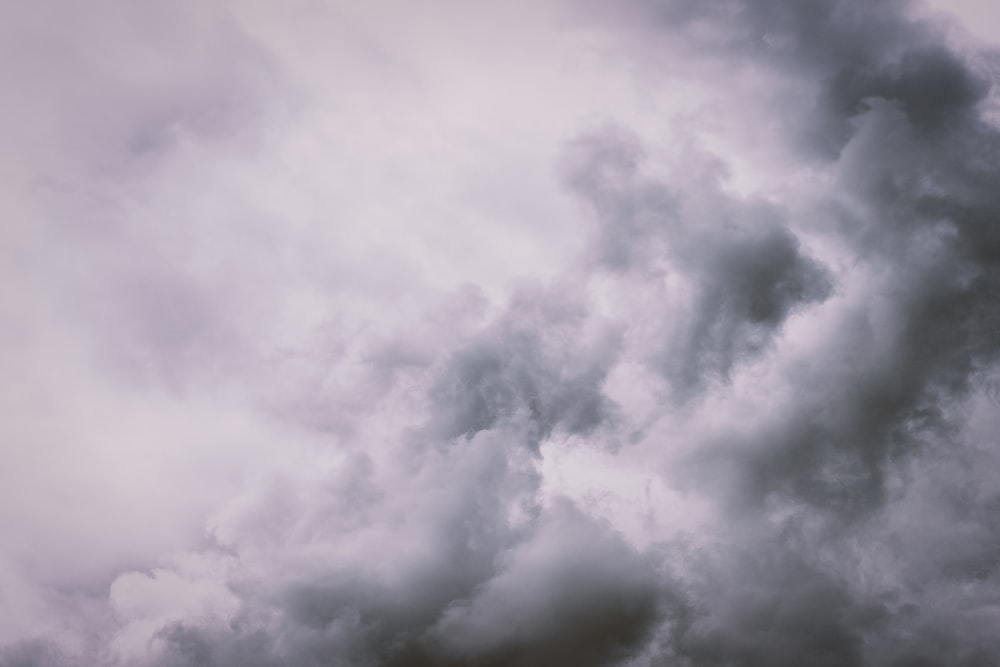 worm's-eye view of clouds