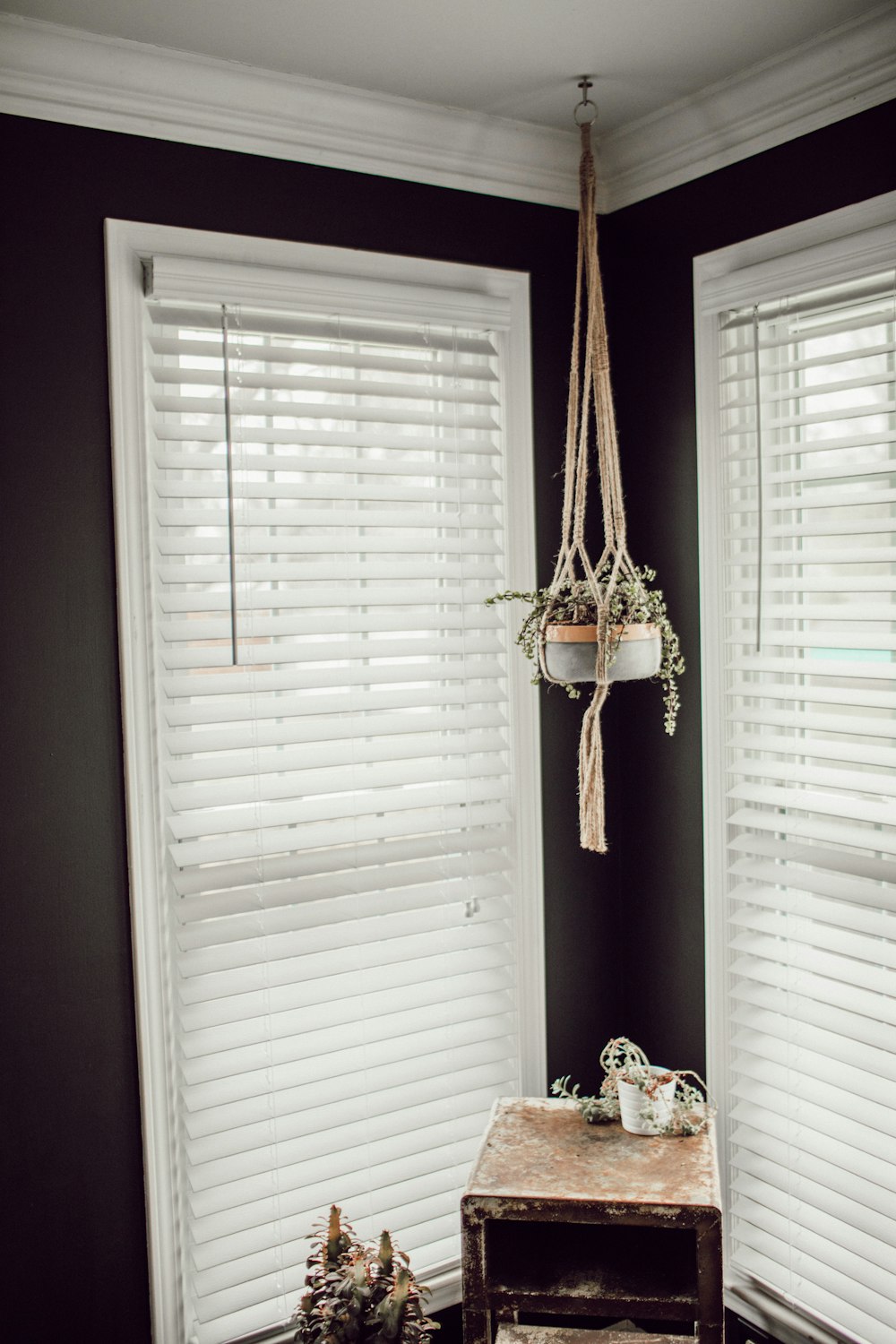 white window blind curtains on glass windows