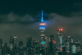 night cityscape building