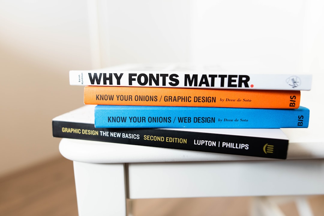 four assorted books, Creative books.
