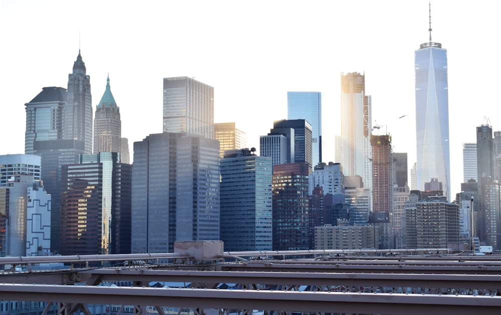 white and blue high rise buildings during daytime