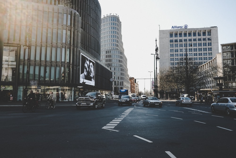 cars on road