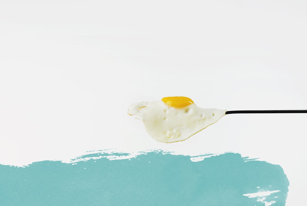 egg on white surface