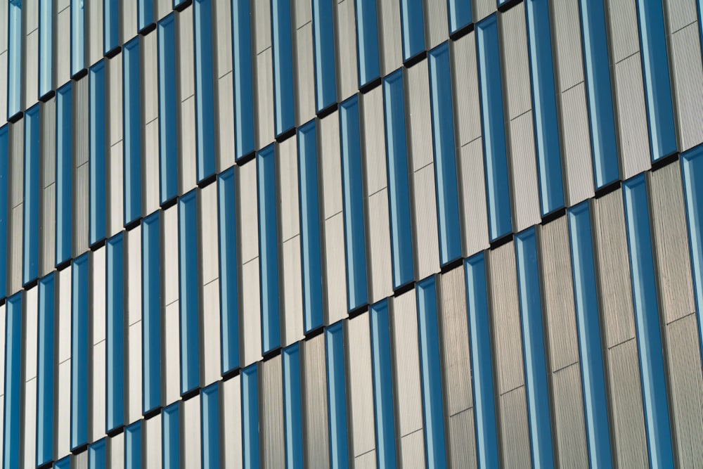 blue glass building