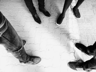 A lifestyle image of active professionals wearing Halostep footwear.