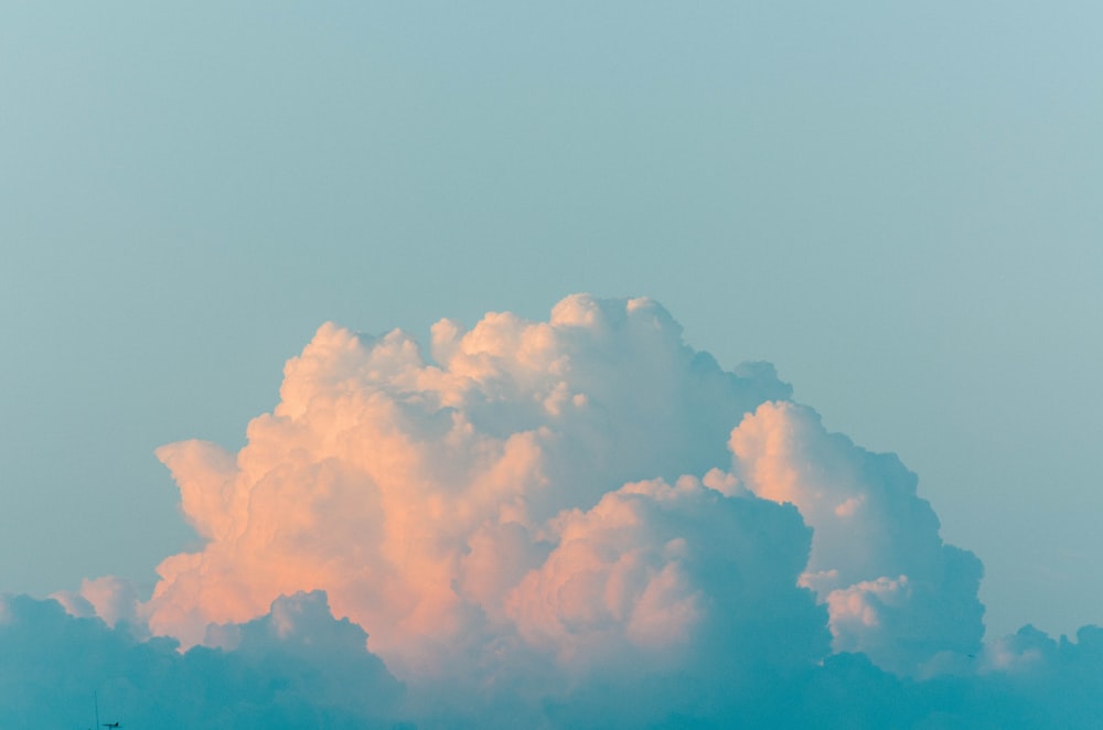 landscape photography of white clouds