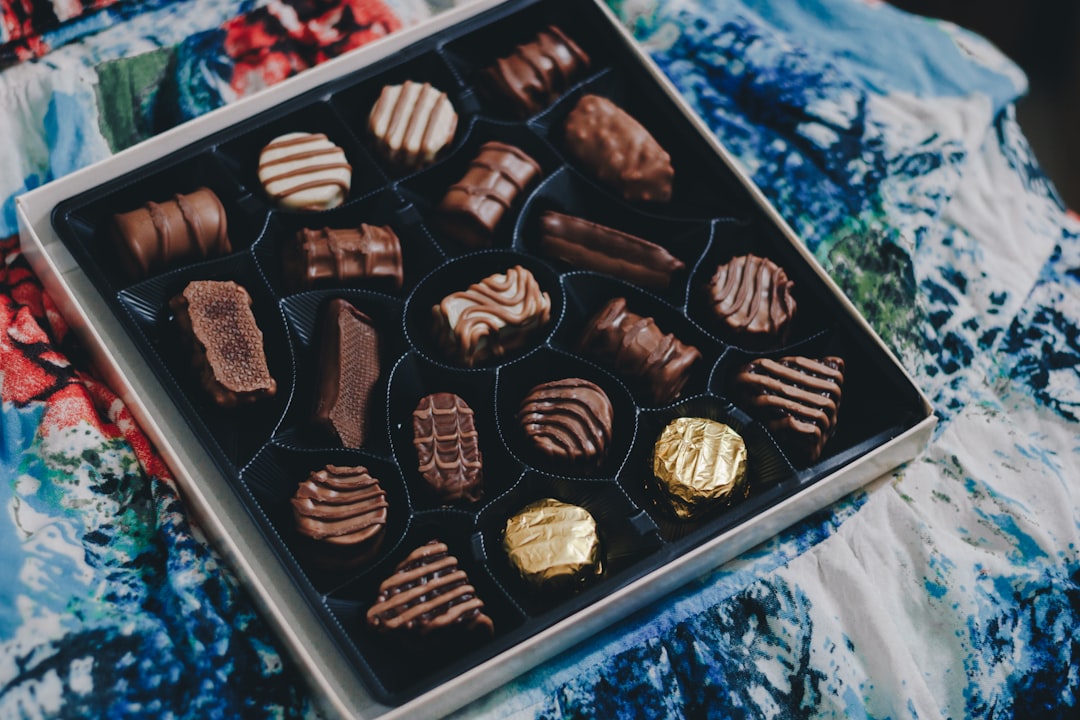 tray of chocolates, Chocolat box