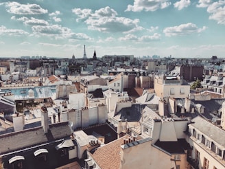 aerial view of buildings