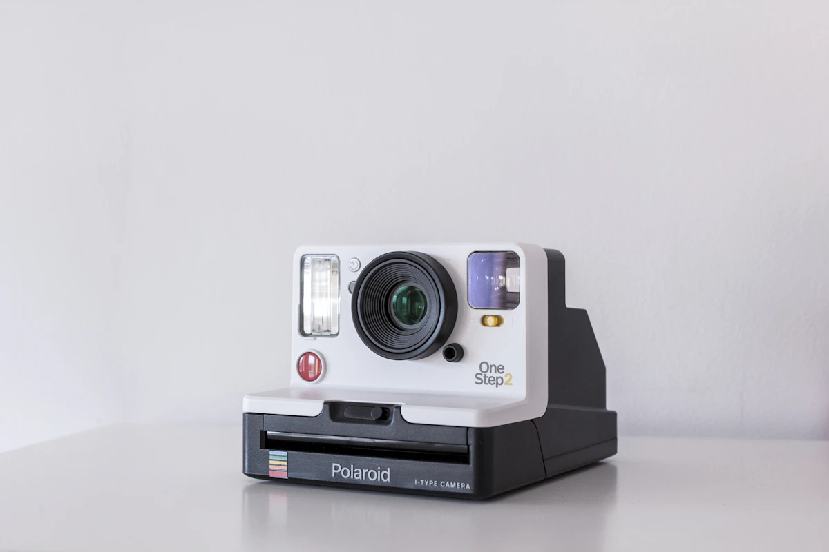 Camera and lens accessories arranged for a clean creator workflow
