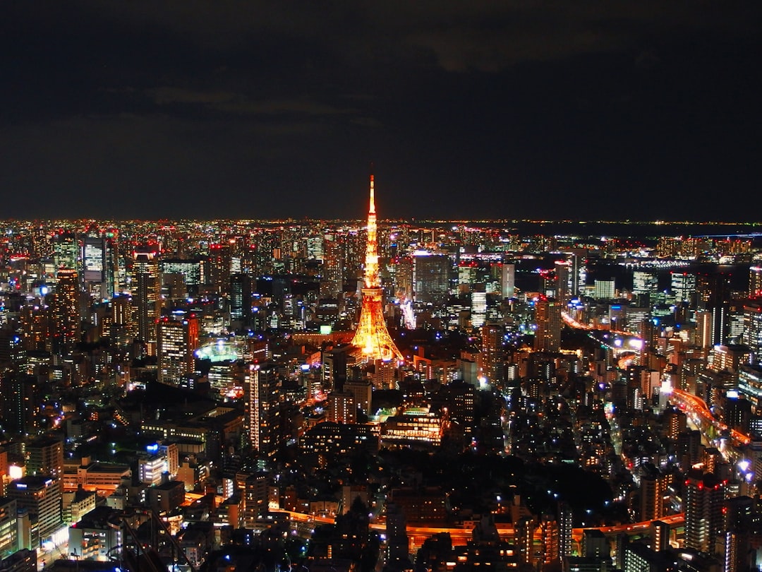 Tokyo Tower, Japan during nighttime