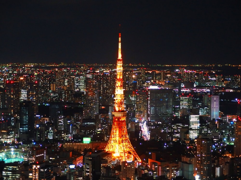 Tokyo tower city light tower and architecture HD photo Tokyo tower city light tower and architecture HD photo