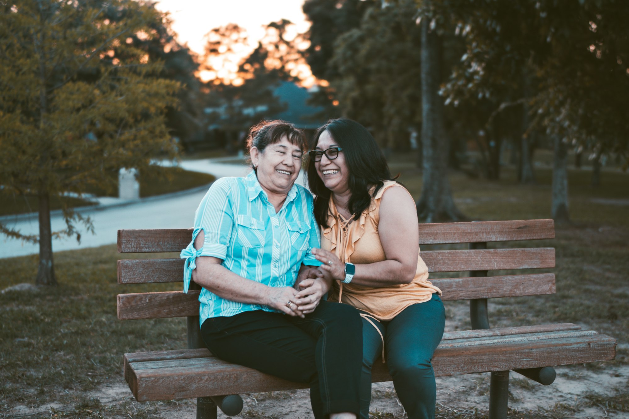 A support worker and their elderly client