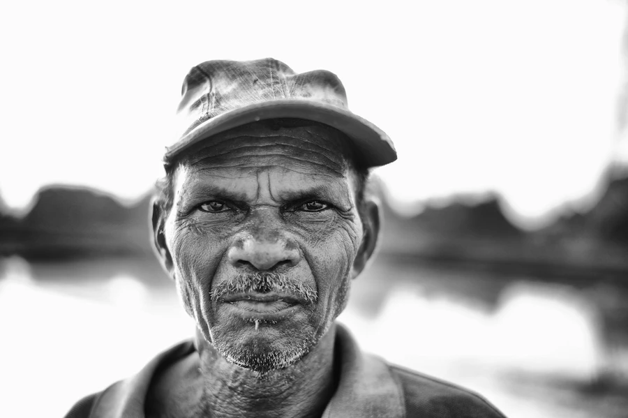 An elder mid-thought — every voice matters.