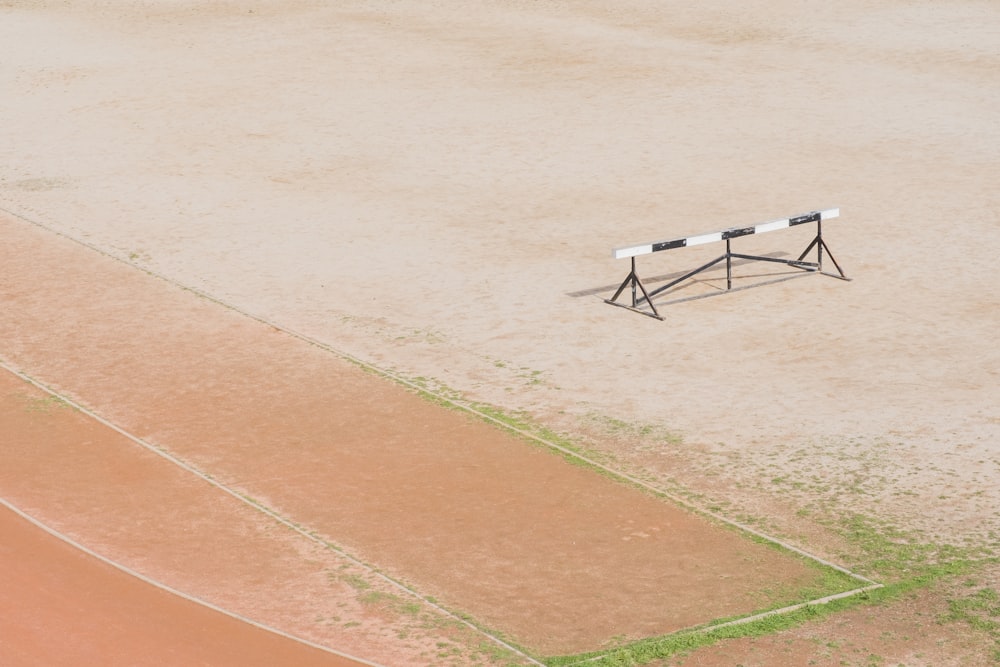 black and white hurdle on file