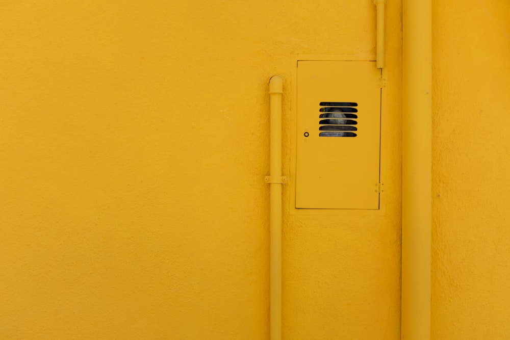 orange painted wall