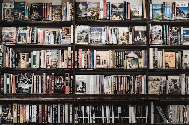 Library shelves