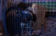 Close-up shot of an AI art digital rendering blending human and machine elements in a gritty film noir style.