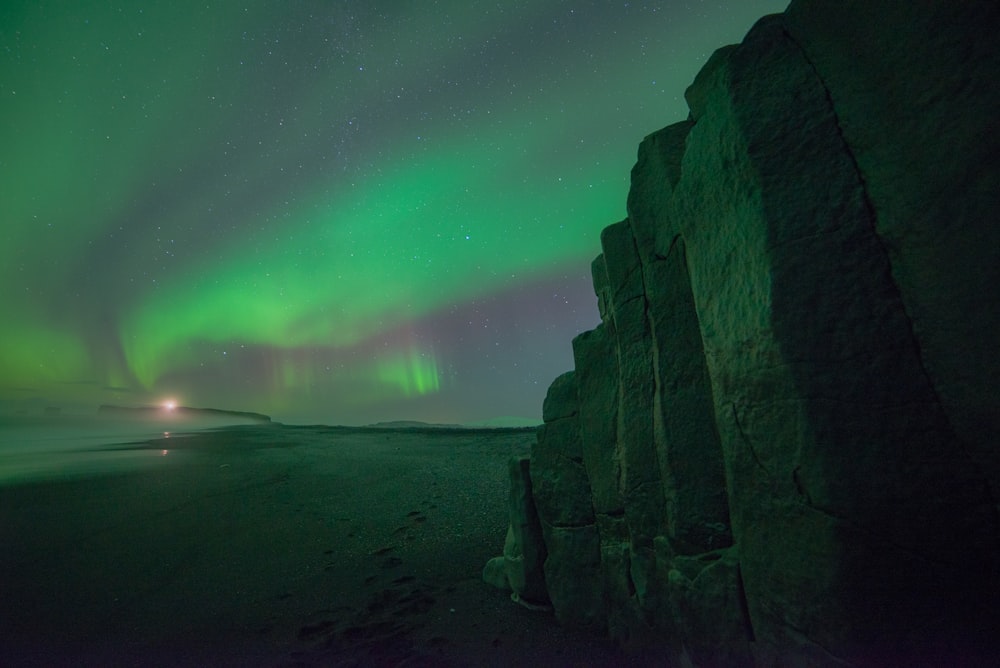 foto das luzes da aurora boreal