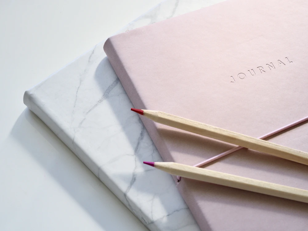 Embossed Pastel Journal
