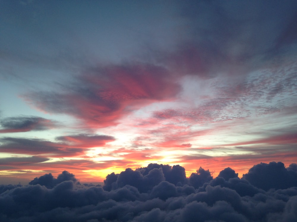 aerial photography of clouds