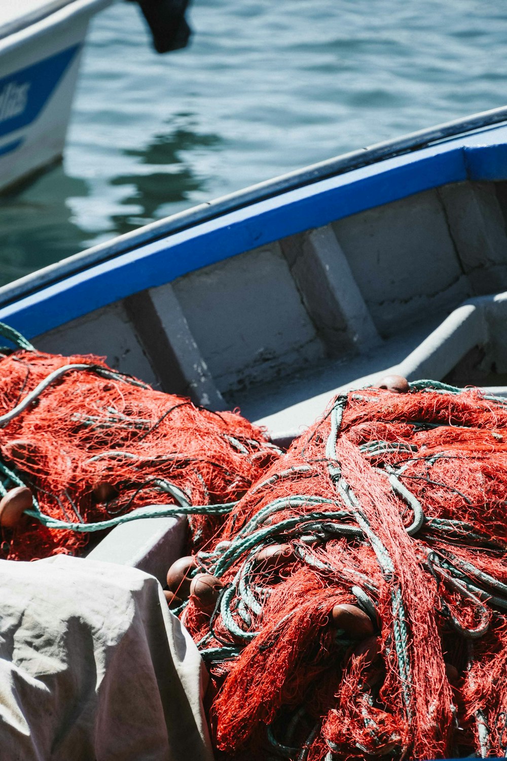 red fishing net