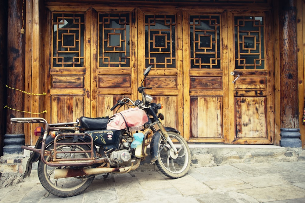 red and black motorcycle