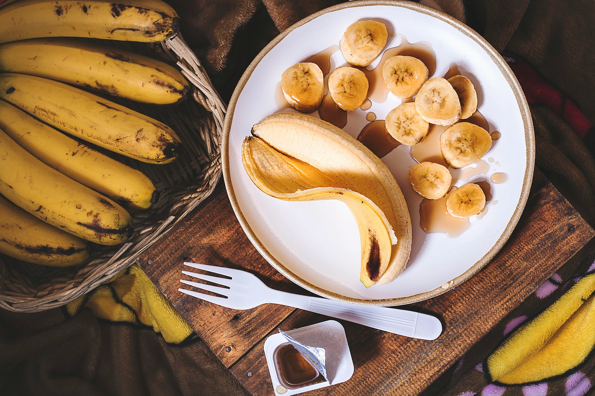 Unseeded banana berries being delicious for breakfast