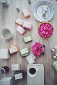 assorted-color soap packs