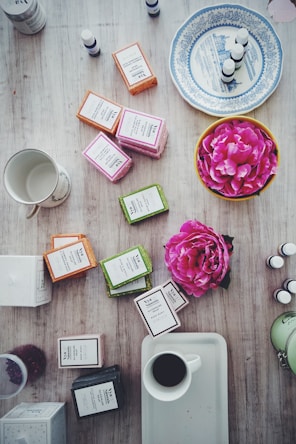 assorted-color soap packs